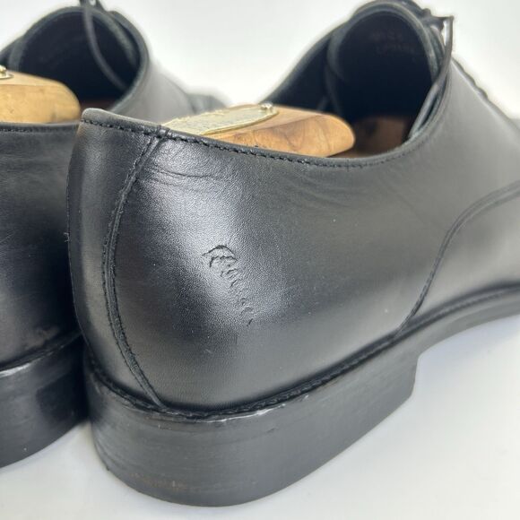 CHARLES TYRWHITT Dress Shoes Mens Sz 9 Black Leather Derby Casual Rubber Soles main image 6